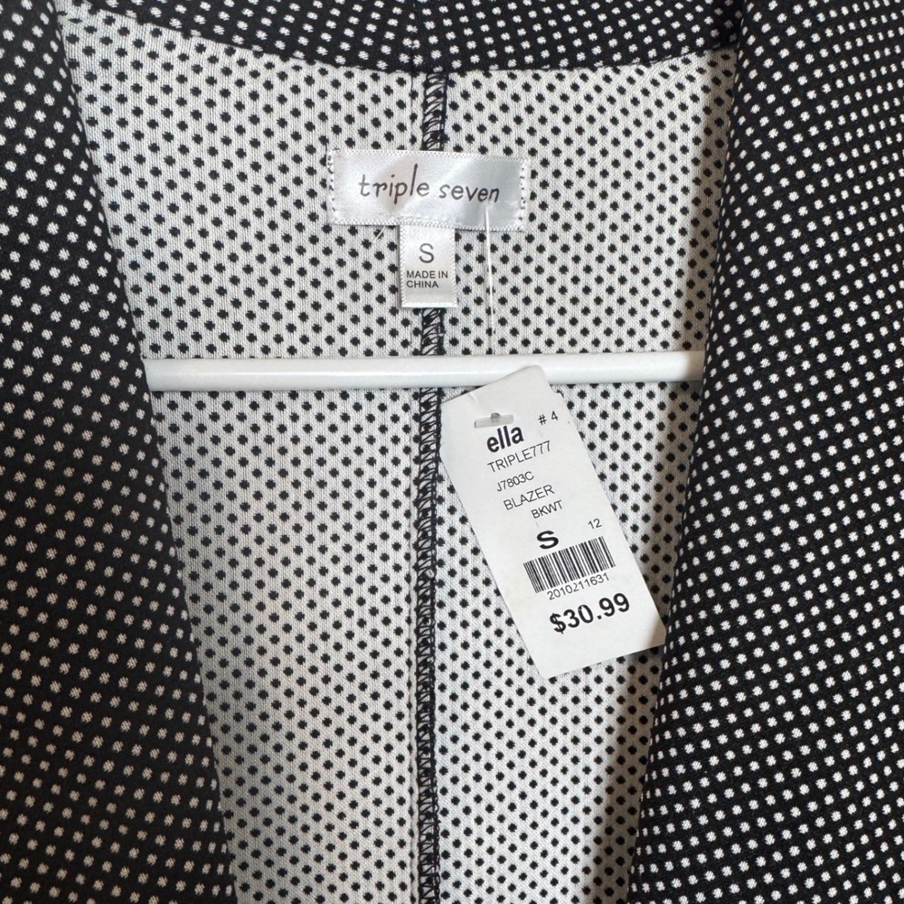 Woman's Polka Dot Pencil Skirt / (Matching Blazer also avail) Size S / Sku0049 - Picture 11 of 13